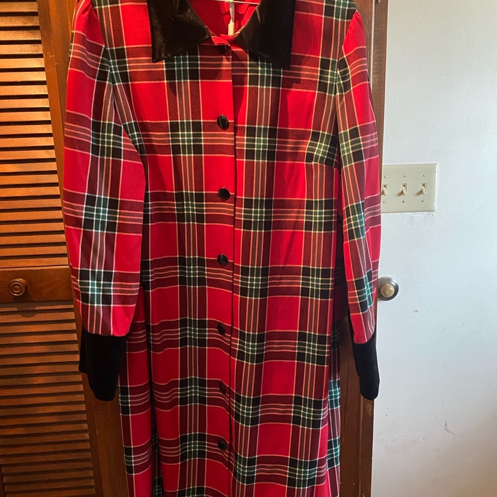 Preston & York Red and Black Dress New with Tag